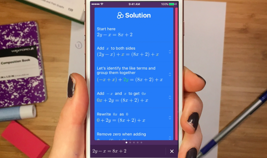 Socratic, mobile app that helps in your maths home work.
