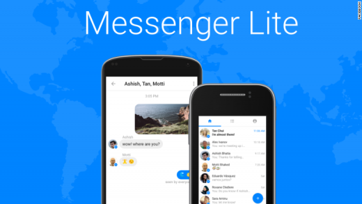 New Messenger Lite App Lunched in Around 120 Countries by Facebook
