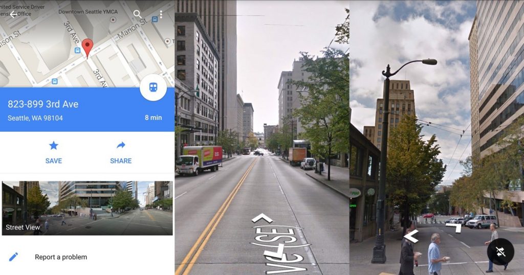 Use Google Map Street View to exactly know where to make turn